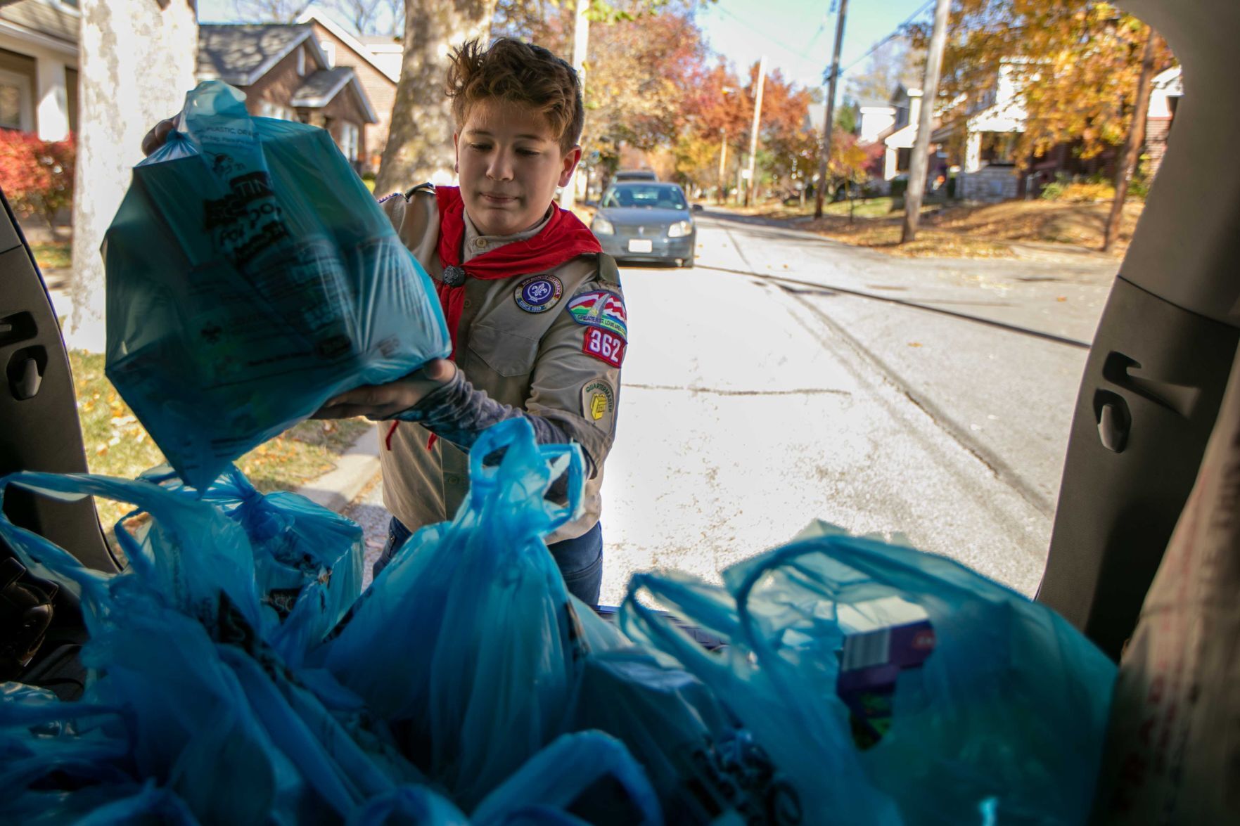 Troop 362 collects donations for 36th Annual Scouting for Food